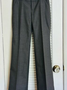 Banana Republic Gray Pinstripe Dress Trousers